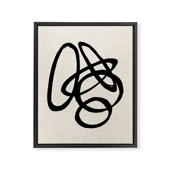 Converging Orbit Framed Canvas Print Gallery Image 1