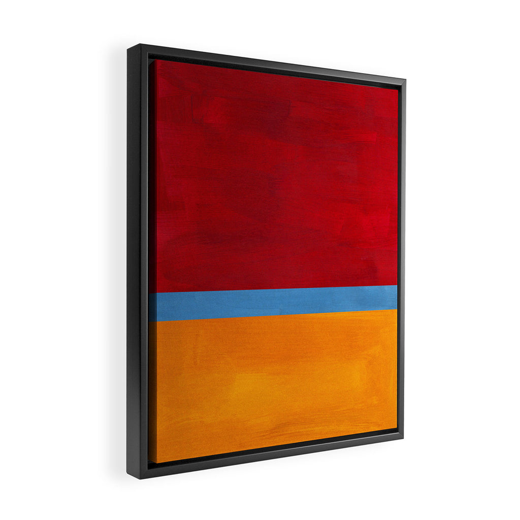 Corduroy Blue  Framed Canvas Print Gallery Image 2