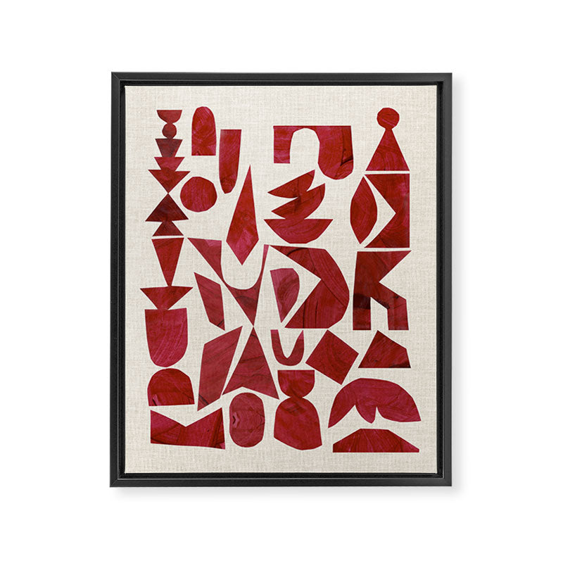 Crimson Ascend Framed Canvas Print Gallery Image 6
