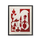CRIMSON CABINET Framed Canvas Print Gallery Image 6