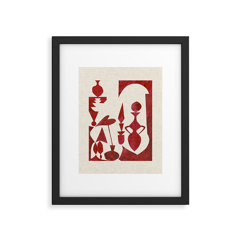 CRIMSON CABINET Framed Art Print Gallery Image 5