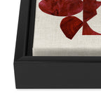 Crimson Diamond Framed Canvas Print Gallery Image 3
