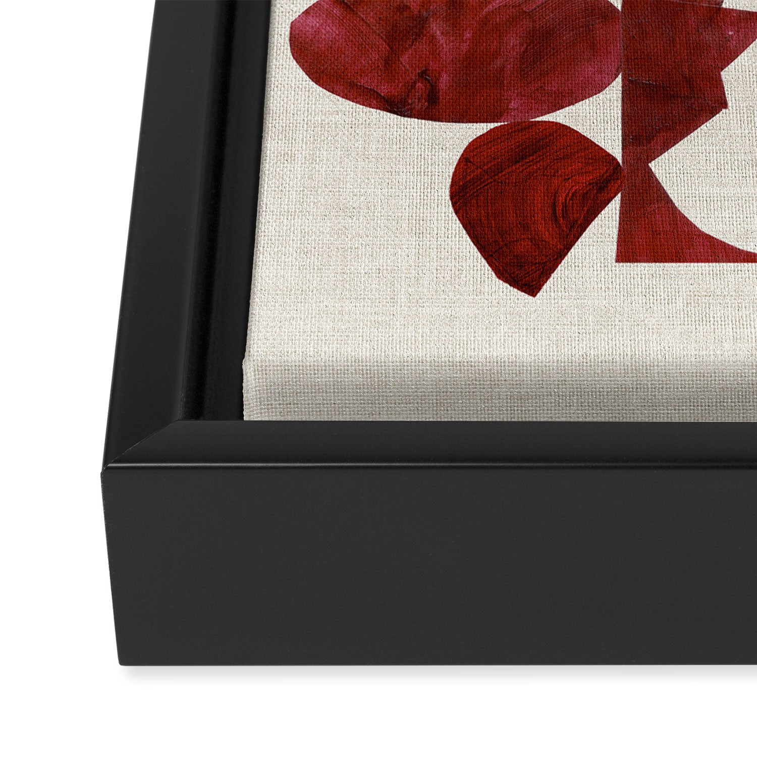Crimson Diamond Framed Canvas Print Gallery Image 3