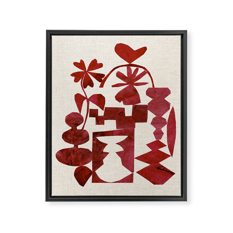 Crimson Diamond Framed Canvas Print Gallery Image 6