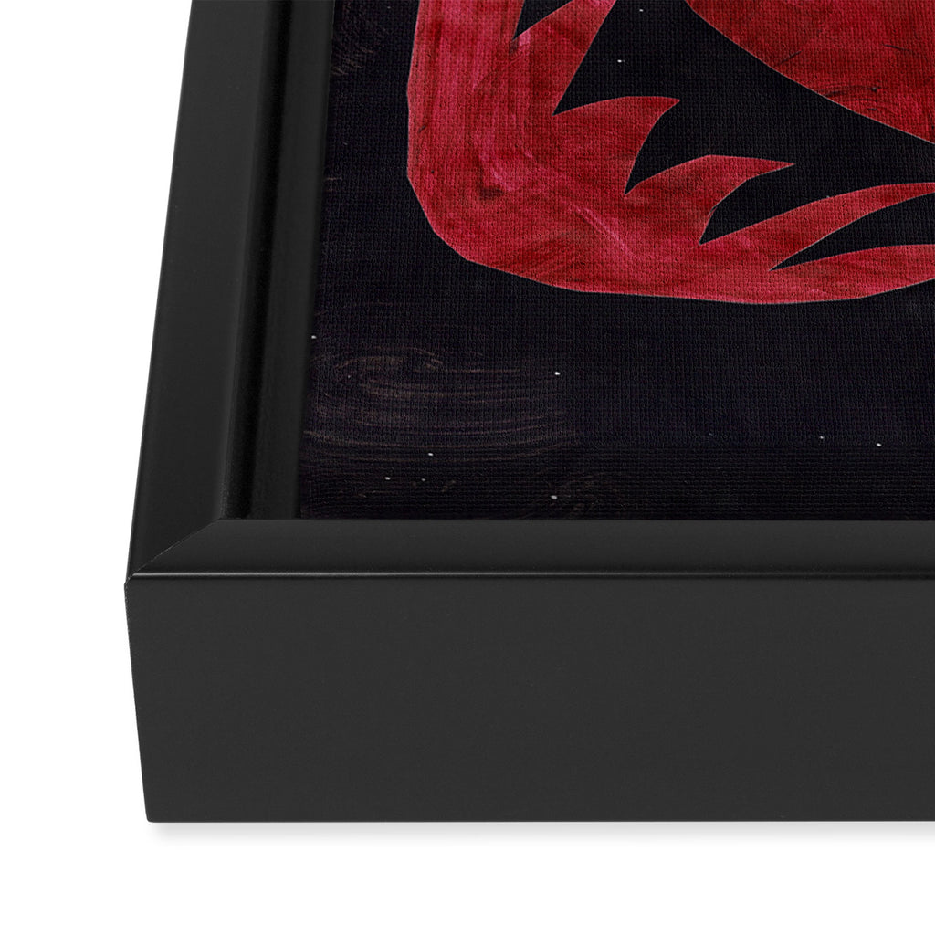 Crimson Dream In Black Framed Canvas Print Gallery Image 3