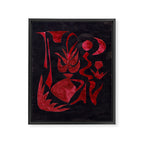 Crimson Dream In Black Framed Canvas Print Gallery Image 6