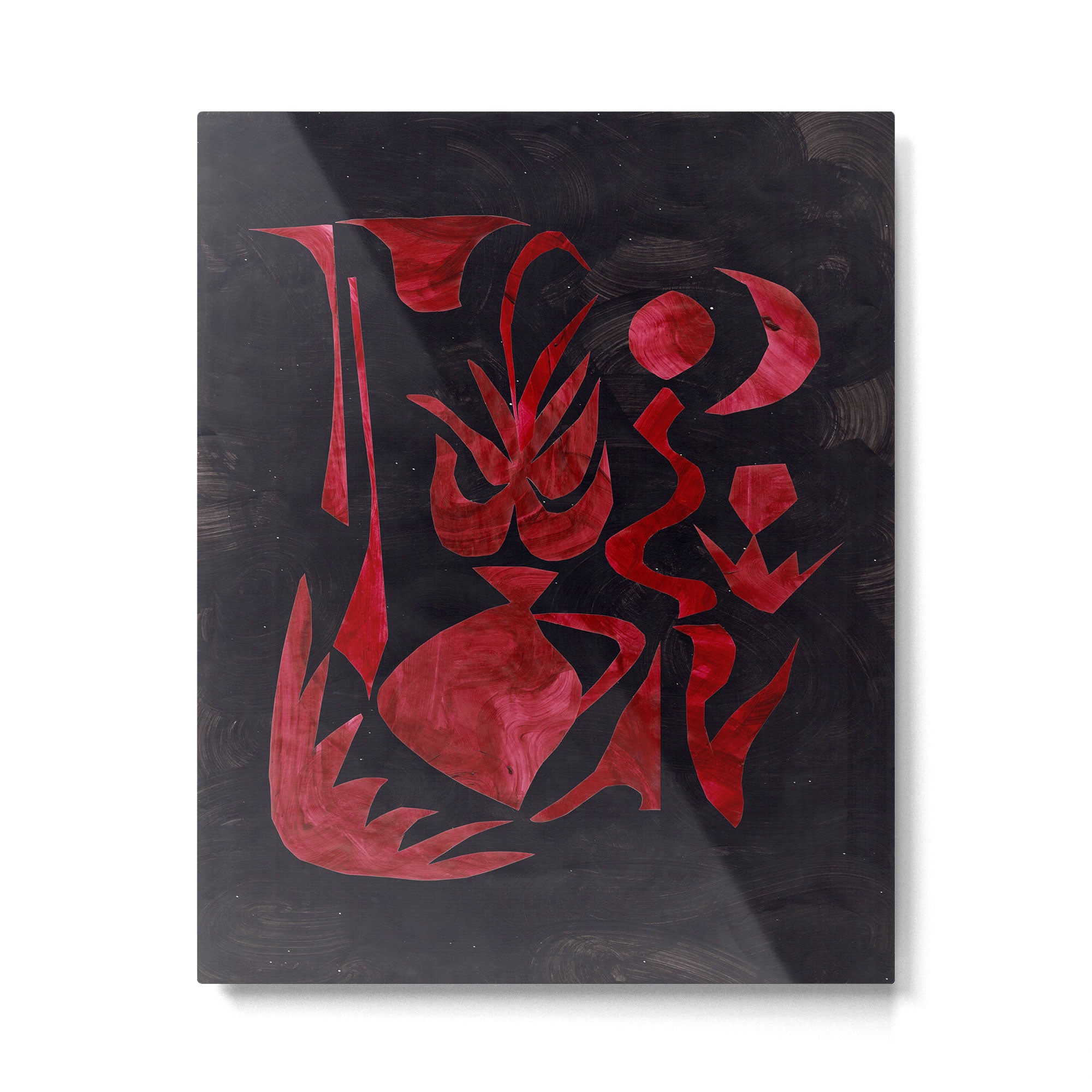Crimson Dream In Black Metal Print Gallery Image 4