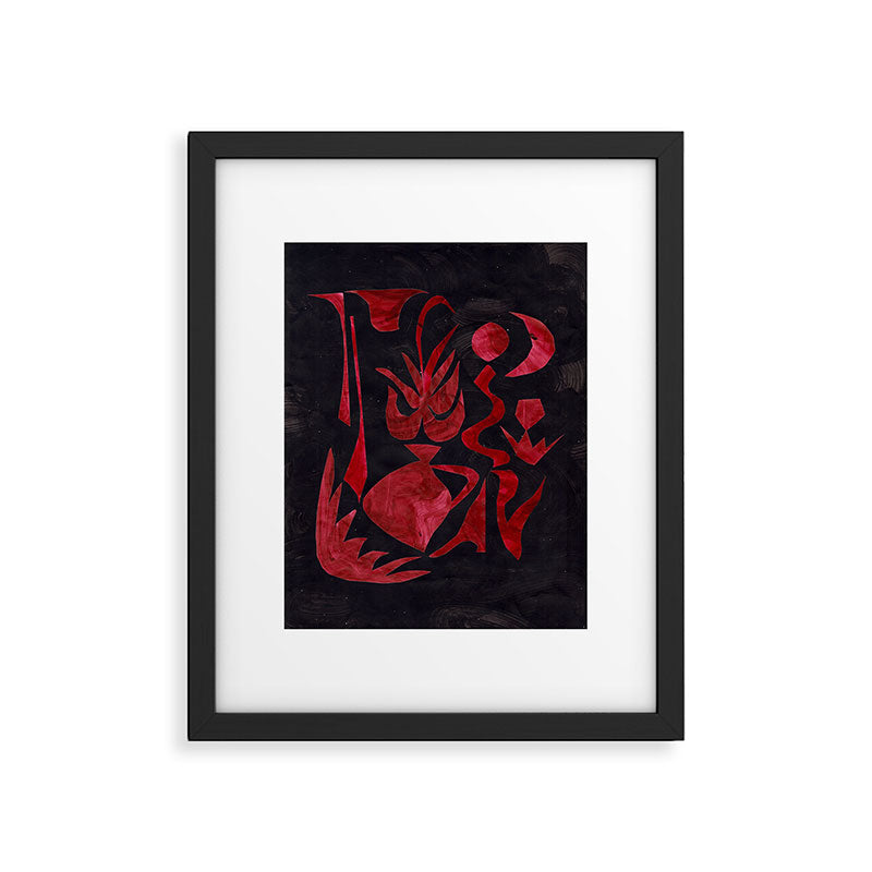 Crimson Dream In Black Framed Art Print Gallery Image 5