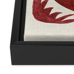 Crimson Dream In Cream Framed Canvas Print Gallery Image 3