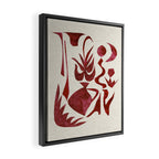 Crimson Dream In Cream Framed Canvas Print Gallery Image 2