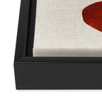 Crimson Fire Flower Framed Canvas Print Gallery Image 3