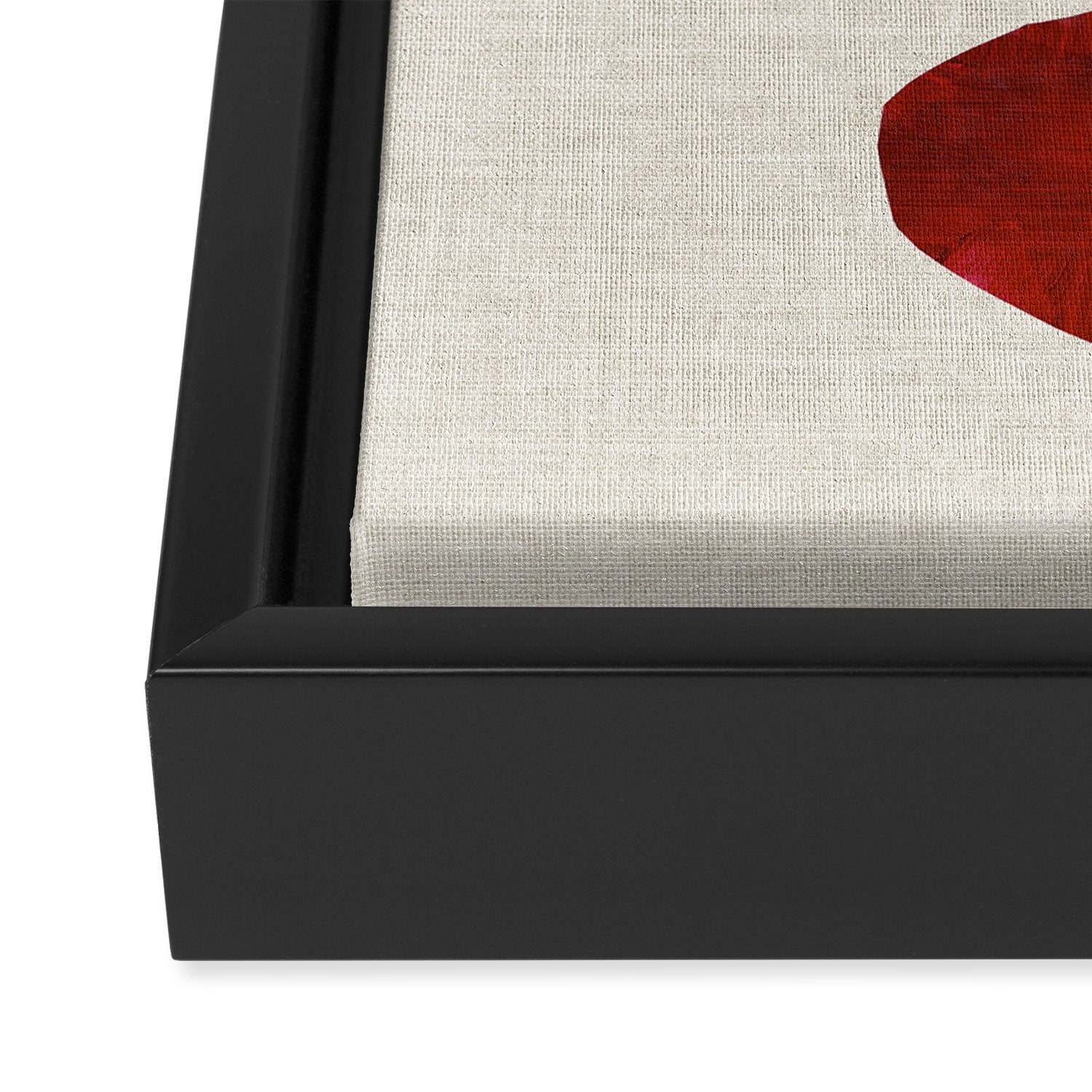 Crimson Fire Flower Framed Canvas Print Gallery Image 3