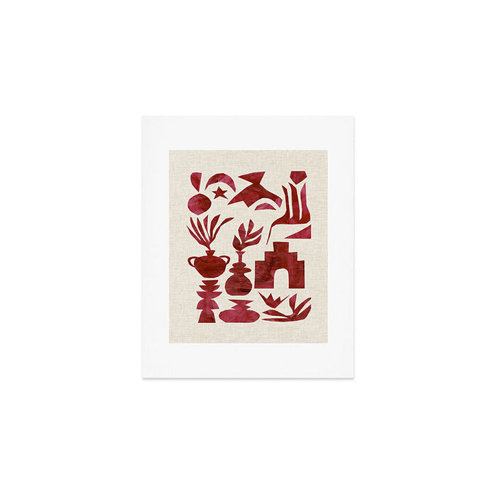 Crimson Village Art Print Gallery Image 1