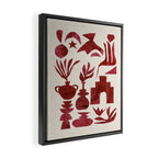 Crimson Village Framed Canvas Print Gallery Image 2