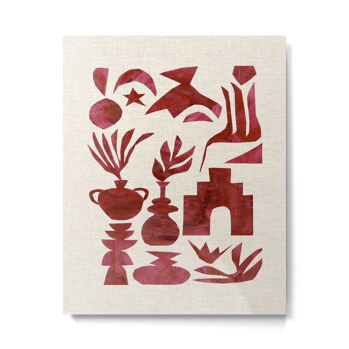 Crimson Village Metal Print Gallery Image 1