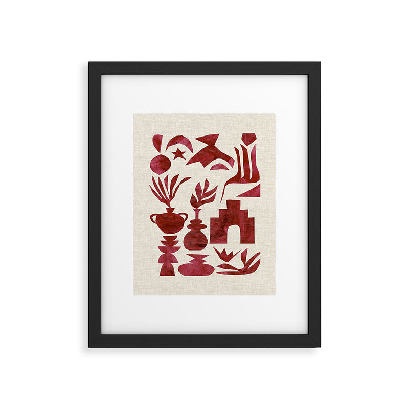 Crimson Village Framed Art Print Gallery Image 5