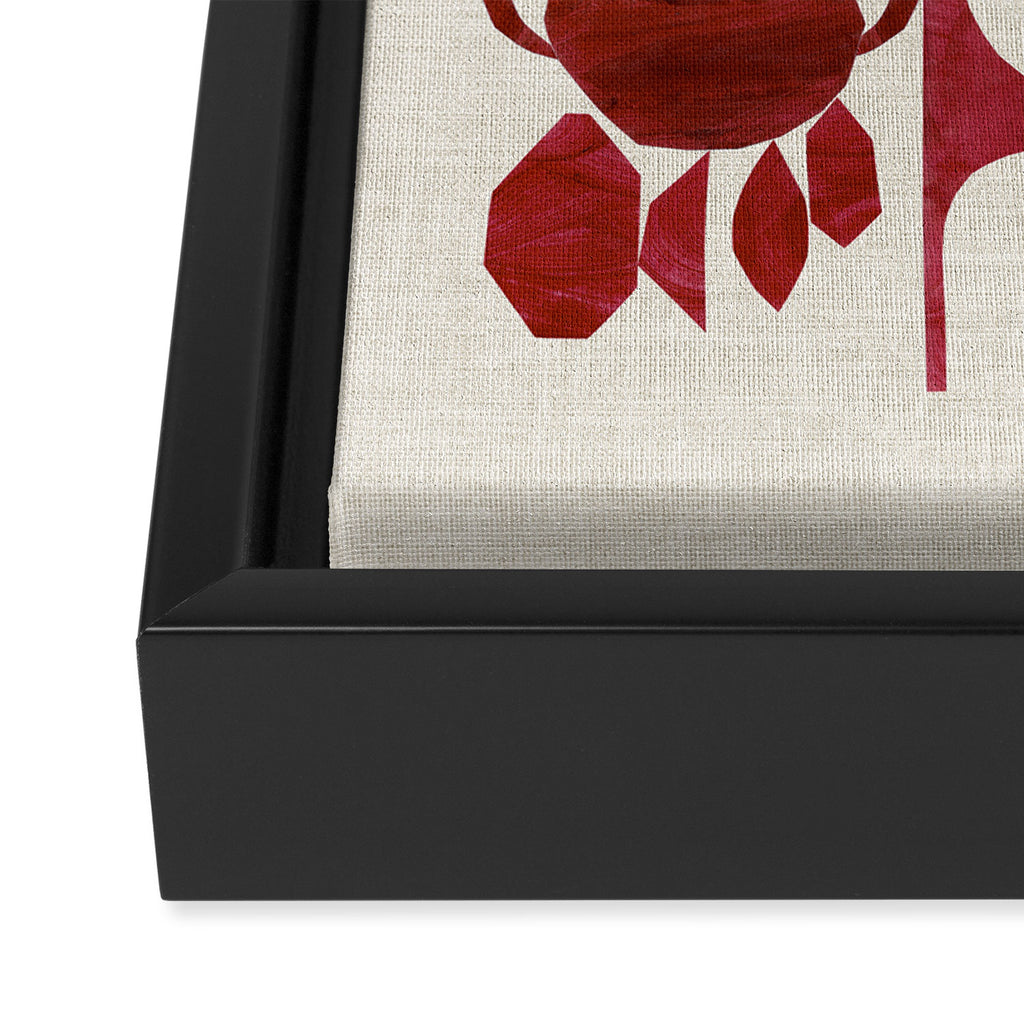 Crimson Window Sill Framed Canvas Print Gallery Image 3