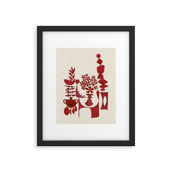 Crimson Window Sill Framed Art Print Gallery Image 1
