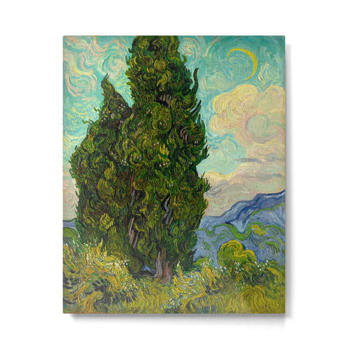 Cypresses Oil Painting Landscape Vincent van Gogh Metal Print Gallery Image 1