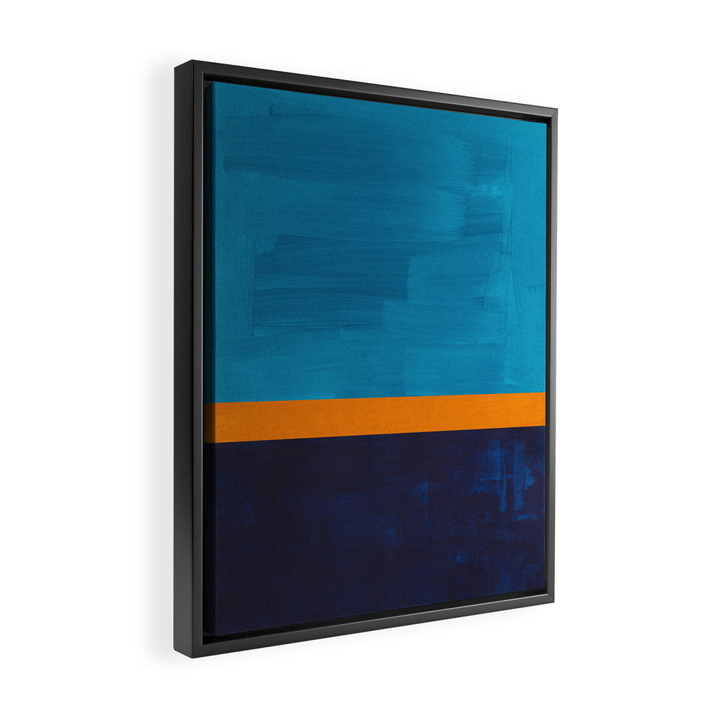 Deep Blue Sea Sun  Framed Canvas Print Gallery Image 2