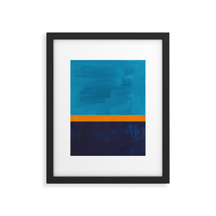 Deep Blue Sea Sun  Framed Art Print Gallery Image 1