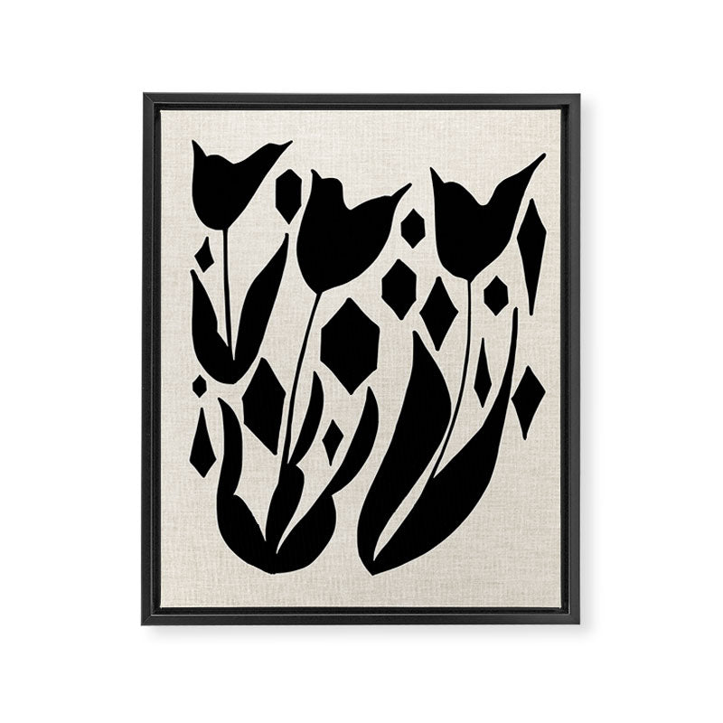 Diamond Tulips Framed Canvas Print Gallery Image 6