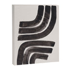Don't Go Mid Century Modern Minimalist Black Ink Painting Funky Tribal Art Canvas Print Gallery Image 6