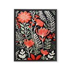 Doodle Diary Flowers Framed Canvas Print Gallery Image 6