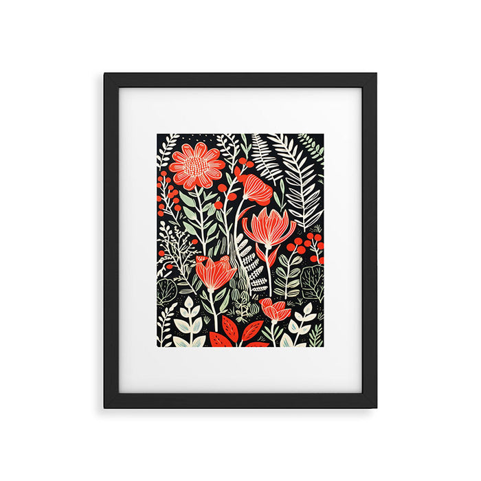 Doodle Diary Flowers Framed Art Print Gallery Image 1