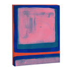Double Blue Pink Colourfield  Canvas Print Gallery Image 6