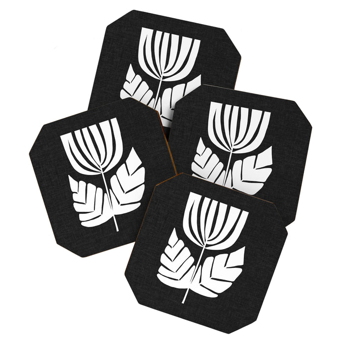 Double Leaf Bell Bloom ii Coaster Gallery Image 1