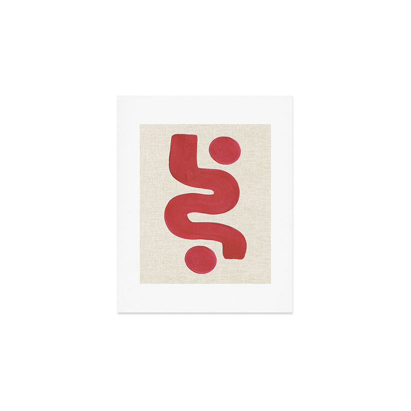 Double Red River Sun Art Print Gallery Image 1