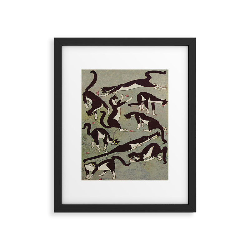 Edited magazine cover - The Lone hand - 1909 Cat Playing With Mouse Vintage Pattern Framed Art Print Gallery Image 5
