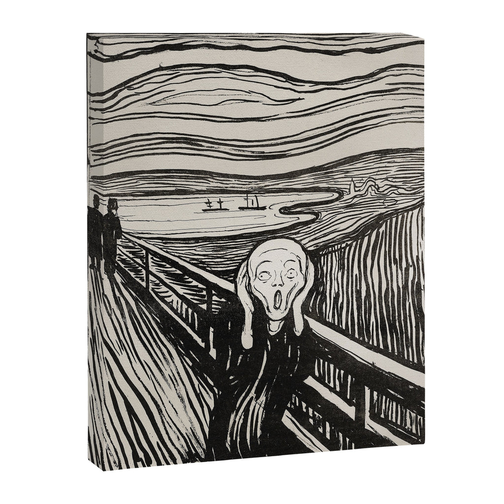 Edvard Munch The Scream Woodblock  Canvas Print Gallery Image 6