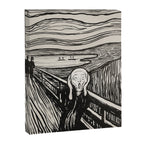 Edvard Munch The Scream Woodblock  Canvas Print Gallery Image 6