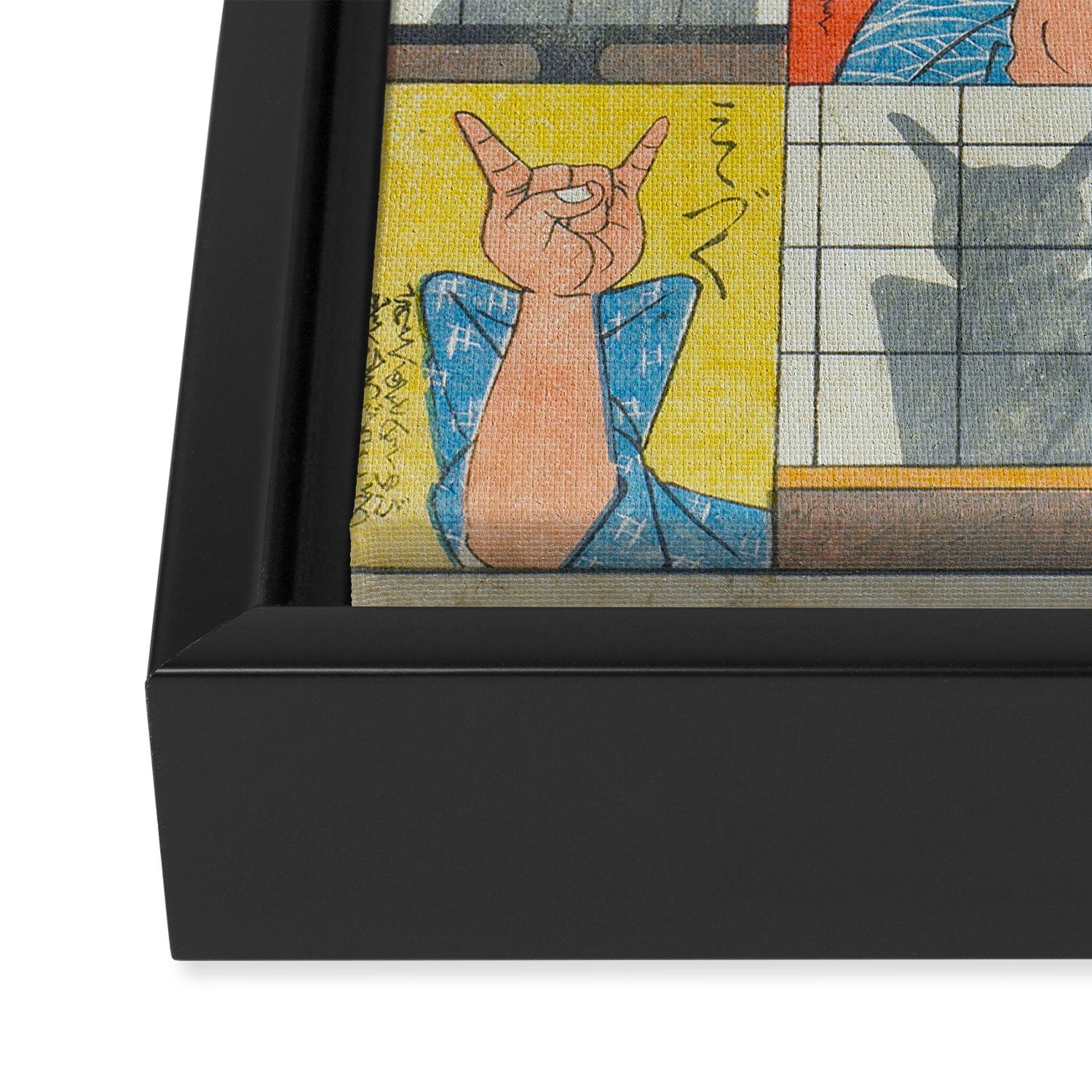 Eight Shadow Figures Utagawa Hiroshige Japanese Woodblock Print  Framed Canvas Print Gallery Image 3