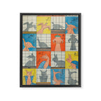 Eight Shadow Figures Utagawa Hiroshige Japanese Woodblock Print  Framed Canvas Print Gallery Image 6