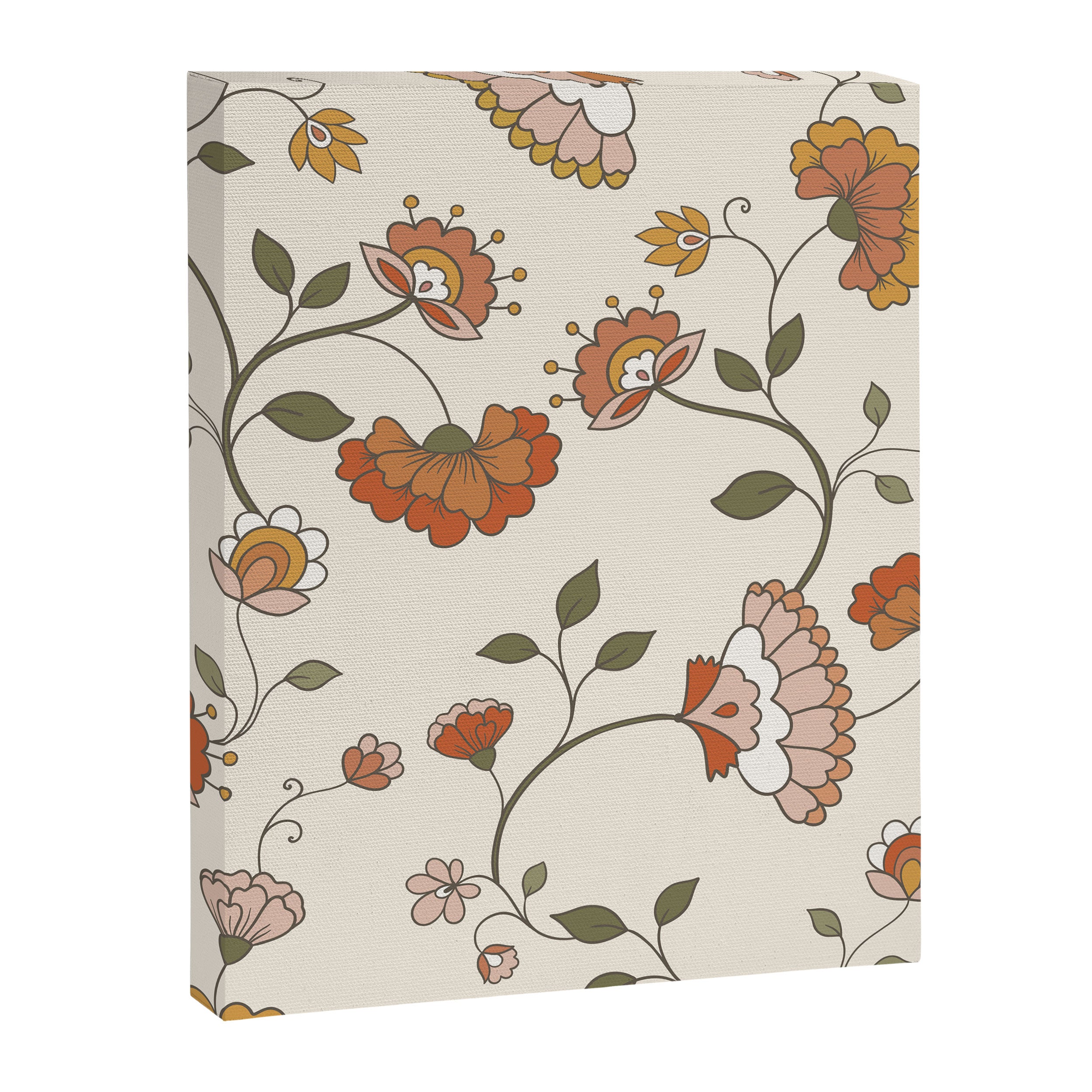 Exotic Orange Chinoiserie Canvas Print Gallery Image 8