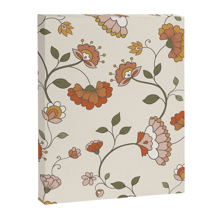 Exotic Orange Chinoiserie Canvas Print Gallery Image 1