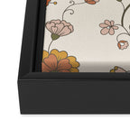 Exotic Orange Chinoiserie Framed Canvas Print Gallery Image 3