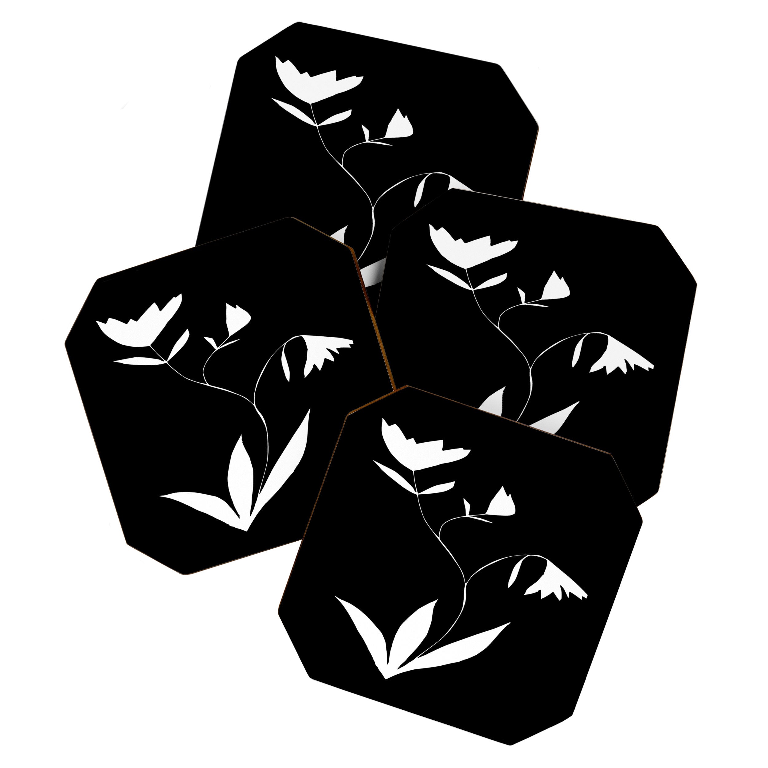 Fading Spring In Black  Coaster Gallery Image 1
