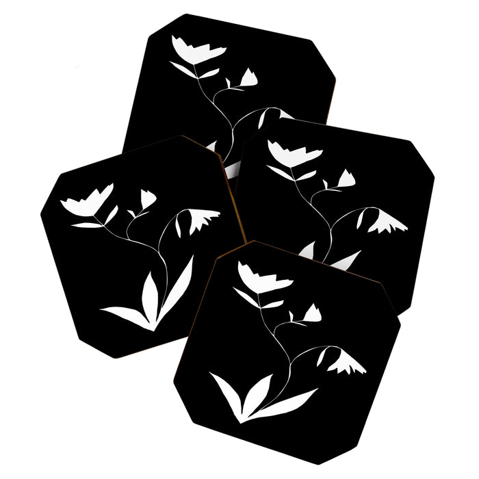Fading Spring In Black  Coaster Gallery Image 1
