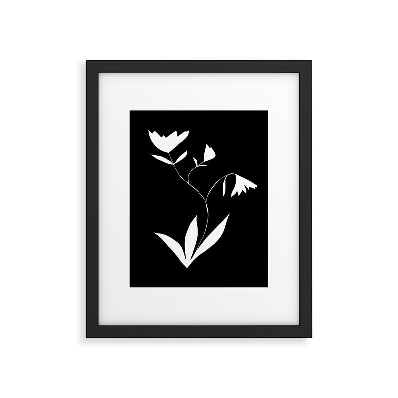 Fading Spring In Black  Framed Art Print Gallery Image 5