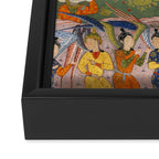 Falnama (Book of omens) Expulsion of Adam and Eve From Heaven Islamic Antique Art  Framed Canvas Print Gallery Image 3