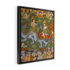 Falnama (Book of omens) Expulsion of Adam and Eve From Heaven Islamic Antique Art  Framed Canvas Print Gallery Image 2