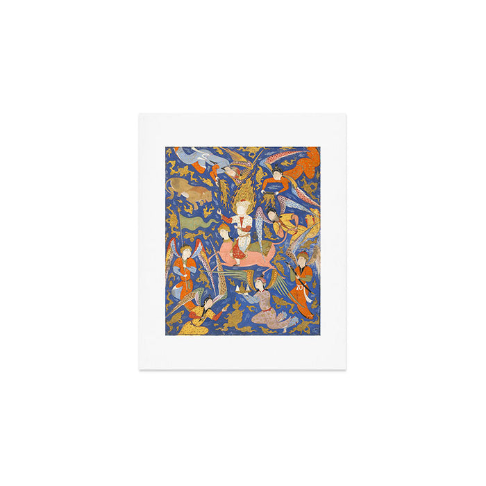 Falnama (Book of omens), The Night Journey (Miâraj) Art Print Gallery Image 1
