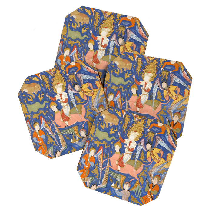 Falnama (Book of omens), The Night Journey (Miâraj) Coaster Gallery Image 1