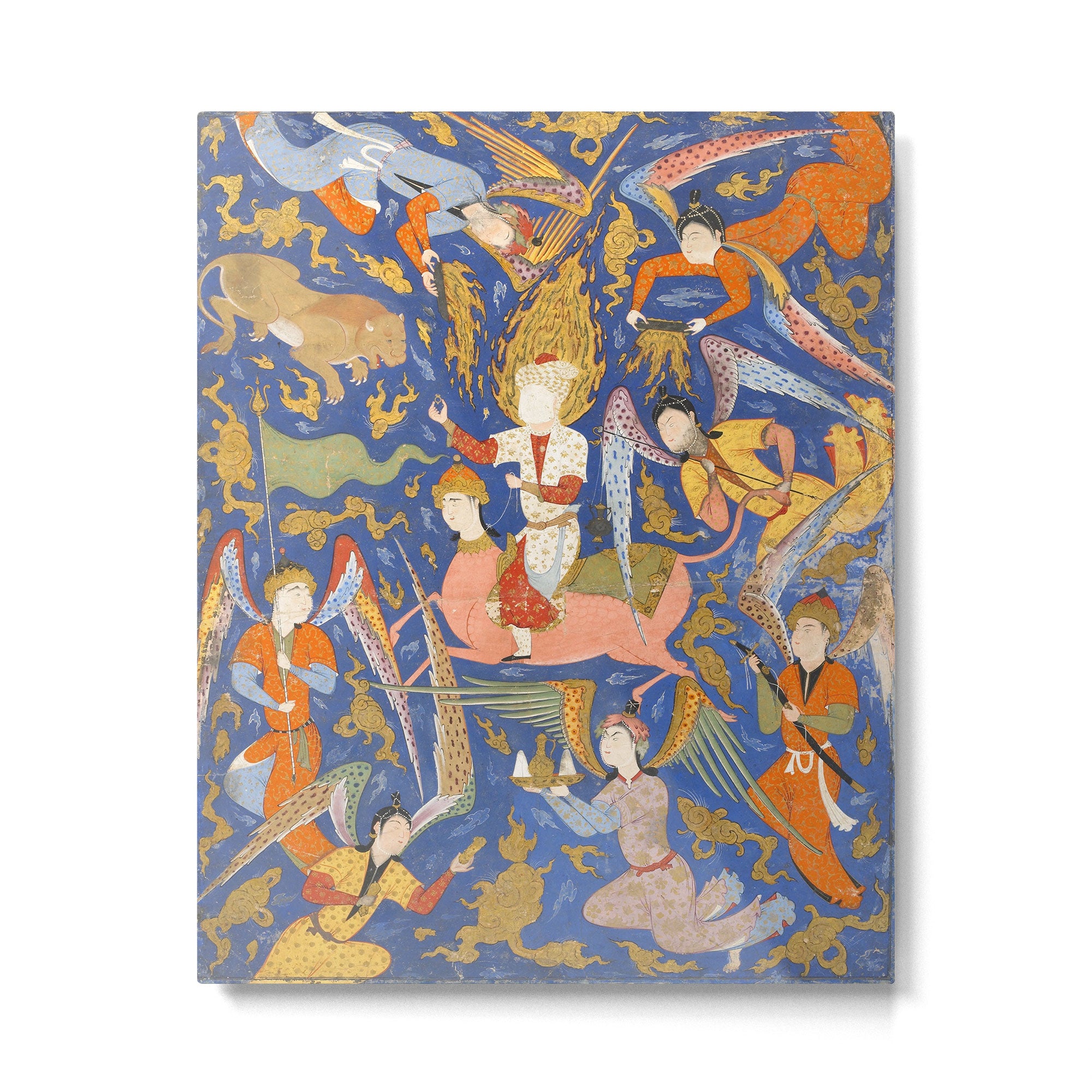 Falnama (Book of omens), The Night Journey (Miâraj) Metal Print Gallery Image 4