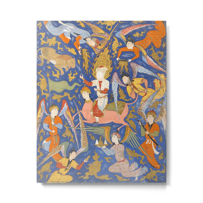 Falnama (Book of omens), The Night Journey (Miâraj) Metal Print Gallery Image 1
