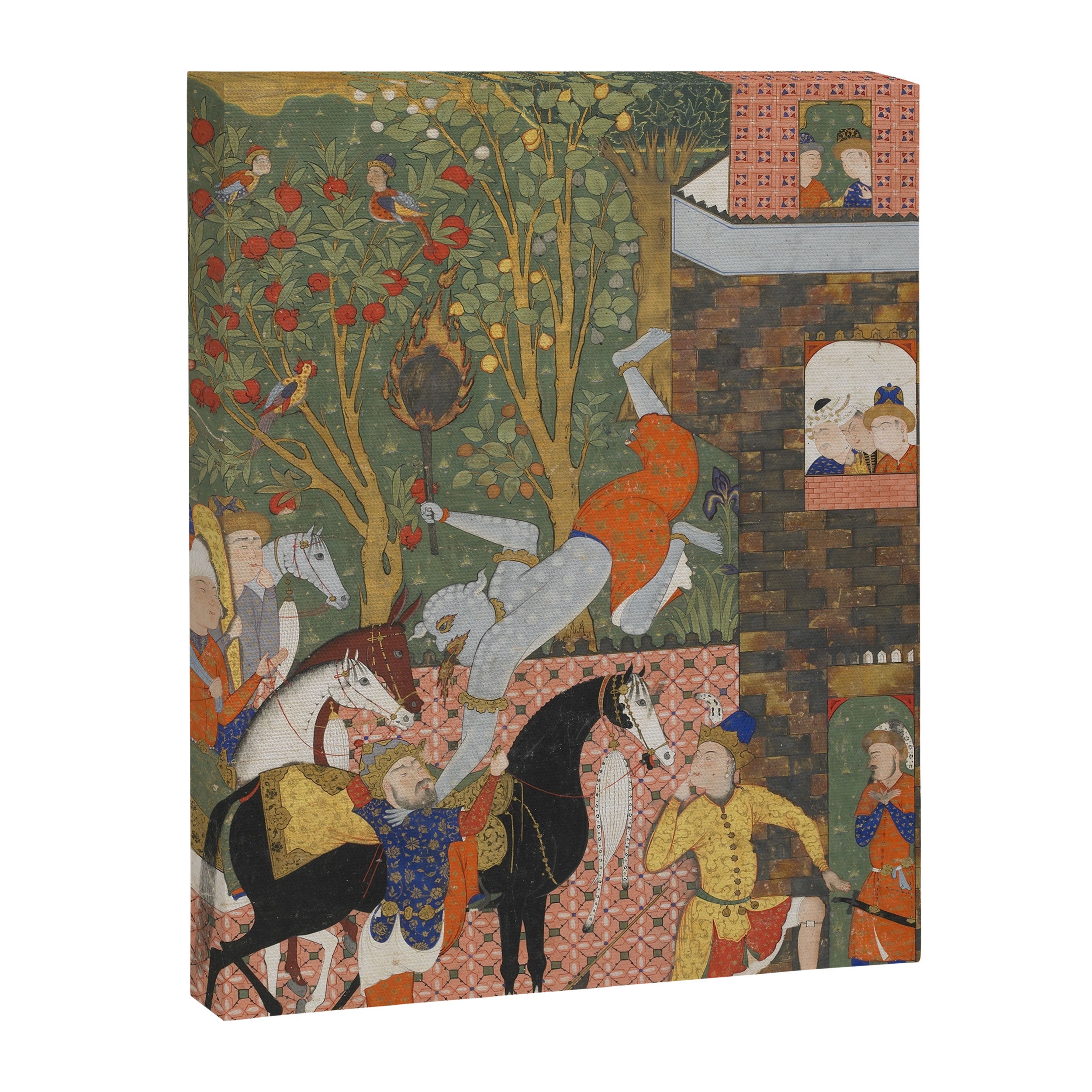 Falnama (Book of omens)The Angel of Death slays Shaddad Islamic Antique Art  Canvas Print Gallery Image 6